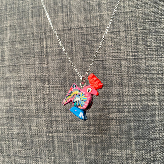 Collar alebrije gallo.