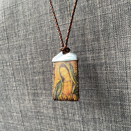 Escapulario en plata.925 (Virgen de Guadalupe).